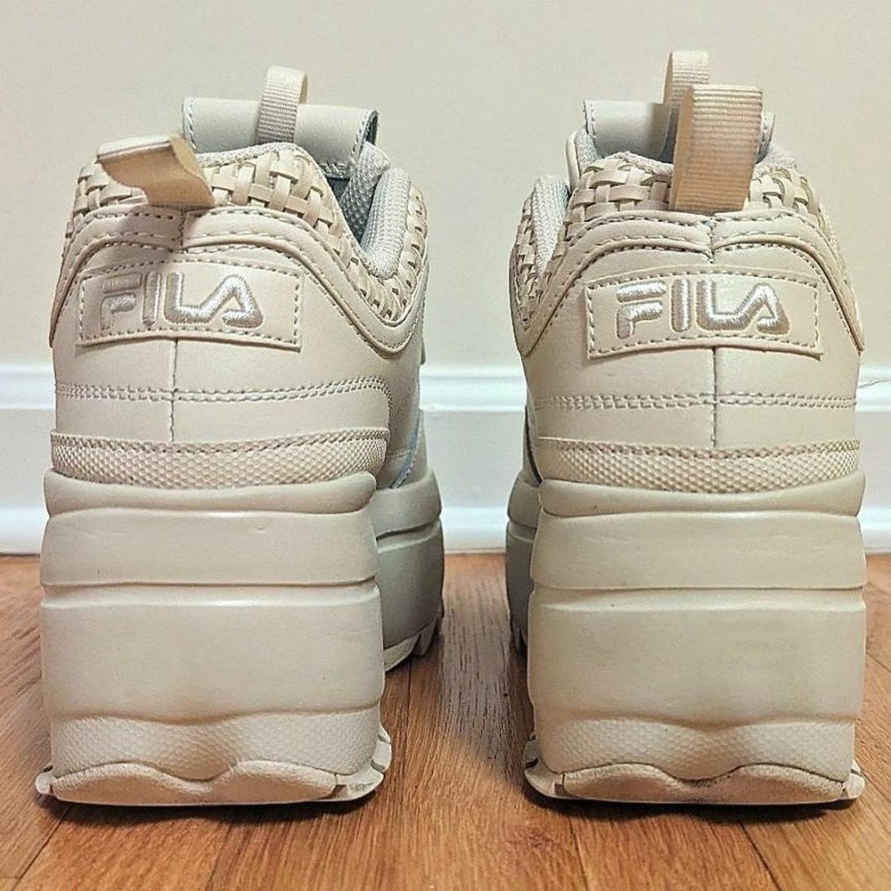 Fila Women's Cream Platform Sneakers - Picture 7 of 8